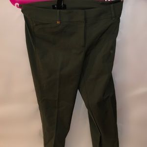 Olive Green White House Black Market Dress Pants